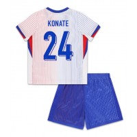 Dětský Fotbalový dres Francie Ibrahima Konate #24 ME 2024 Venkovní Krátký Rukáv (+ trenýrky)